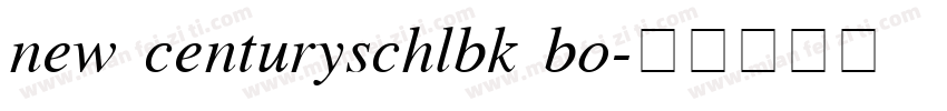 new centuryschlbk bo字体转换